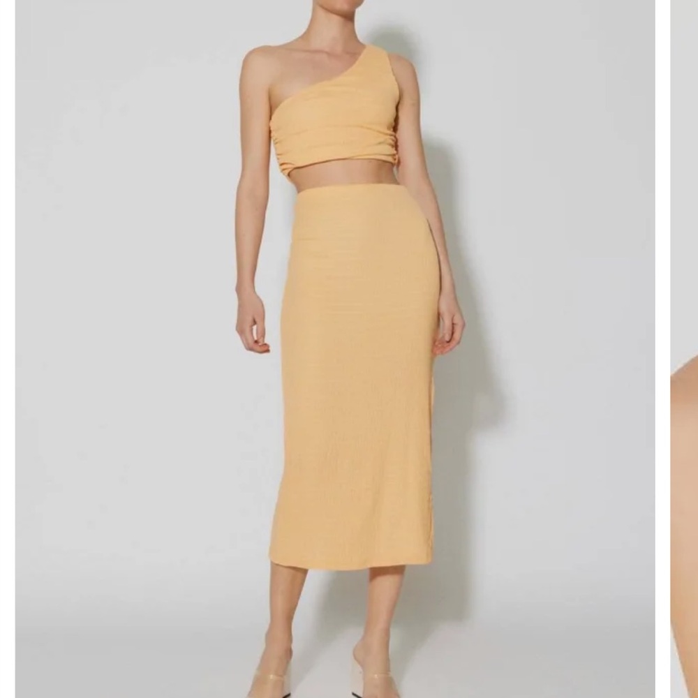 Something New Ada One Shoulder orange set